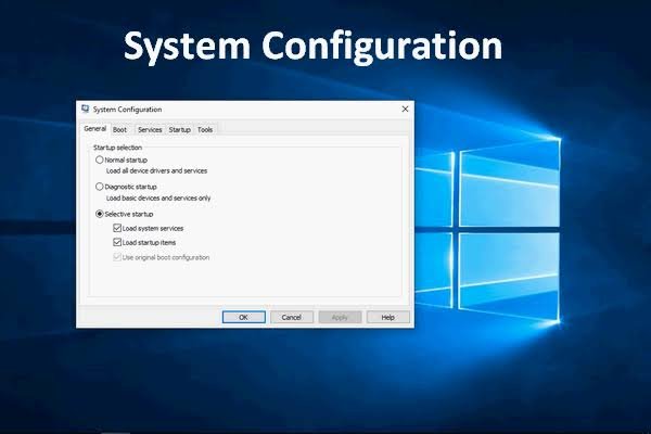 Windows system configuration